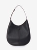 TOD'S Elegant Black Leather Hobo Handbag 38x40x10 cm