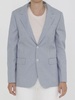 CELINE Striped Single-Breasted Jacket in Shades of Blue and White for Women