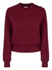 BOTTEGA VENETA Elegant Burgundy Crew-Neck Wool Sweater