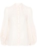 ZIMMERMANN Elegant Embroidered Linen Blouse