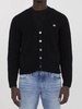 CELINE Triomphe Black Cashmere Cardigan - Regular Fit