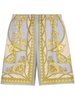 VERSACE Baroque Print Silk Knee-Length Shorts