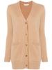 MAX MARA Elegant Cream Wool-Cashmere V-Neck Cardigan