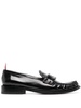 penny-slot leather loafers