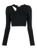 Top Corto Con Cut-out - Nero / XS