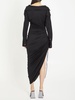 Asymmetric draped dress