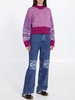 LOEWE Pink Wool Sweater with Balloon Sleeves for Women