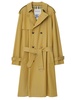 Gabardine long trench coat