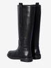 Leather knee-high boots