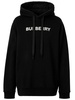 BURBERRY Men's Black Hooded Sweatshirt with Iconic Logo Print