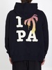 I Love PA-print cotton hoodie