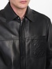 Leather overshirt