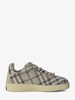 BURBERRY Check Pattern Sneakers with Oversized Laces