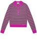 Striped polo sweater