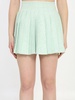 Boucle pleated miniskirt