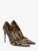 X Kim Brown 110 Leopard-Print Pumps