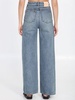 High-waisted denim jeans