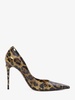 X Kim Brown 110 Leopard-Print Pumps