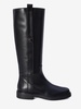 Leather knee-high boots