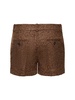 Herringbone tweed mini shorts