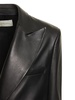 Oversize tailored leather blazer