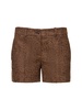 Herringbone tweed mini shorts