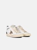 'MID STAR CLASSIC' WHITE LEATHER BLEND SNEAKERS