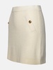 Michael Kors Ivory Cashmere Blend Miniskirt