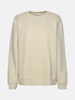 IVORY ORGANIC COTTON BLEND SWEATSHIRT