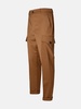 BROWN WOOL BLEND TROUSERS