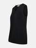 BLACK WOOL BLEND VEST