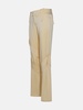 CREAM ACETATE BLEND CARGO PANTS