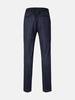 BLUE LINEN BLEND TROUSERS