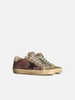 Golden Goose 'Stella Glitter' Purple Leather Sneakers Women