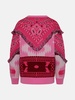 ICON BANDANA PINK WOOL SWEATER