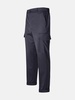 BLUE WOOL BLEND TROUSERS