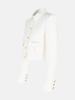 WHITE COTTON BLEND JACKET