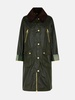 'EBBERSTON' GREEN WAXED COTTON PARKA