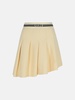 IVORY WOOL BLEND SKIRT