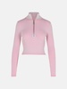 TURTLENECK SWEATER IN PINK VISCOSE BLEND