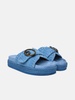 'ROPE' BLUE SUEDE SANDALS