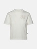 'MONOGRAM' IVORY COTTON T-SHIRT