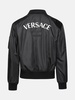 BLACK NYLON BOMBER JACKET