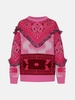 ICON BANDANA PINK WOOL SWEATER