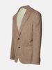 BLAZER IN BROWN LINEN BLEND