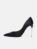 BLACK SILK BLEND PUMPS