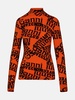 ORANGE LYOCELL BLEND TURTLENECK SWEATER