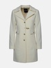 Ivory virgin wool blend coat