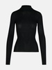 'FLAVIA' BLACK VIRGIN WOOL SWEATER