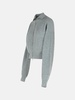 'SVAGO' GREY CASHMERE BLEND CARDIGAN